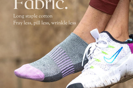 Women'S Athletic Ankle Socks with Heel Tab, Premium Cotton, Soft Cushion, Reinforced Toe, Arch Support, Pack of 6