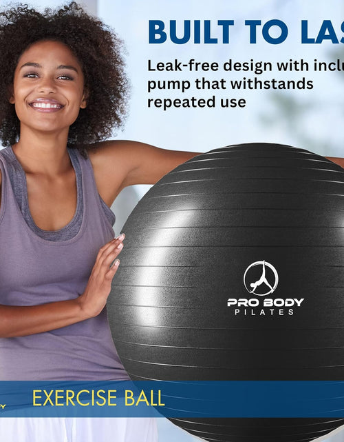 Load image into Gallery viewer, Exercise Ball - Multiple Sizes Gym Grade Balance Ball for Fitness, Yoga, Workout, Pregnancy &amp; Physical Therapy
