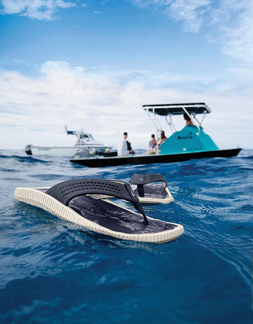 Load image into Gallery viewer, Ulele Men'S Beach Sandals, Quick-Dry Flip-Flop Slides, Water Resistant Suede Lining &amp; Wet Grip Soles, Soft Comfort Fit &amp; Arch Support
