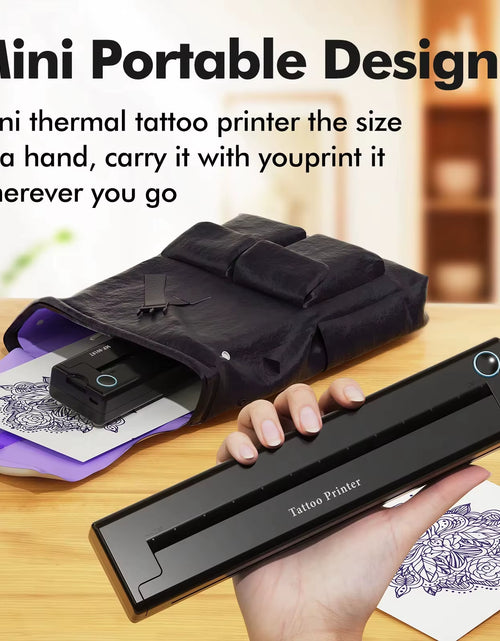 Load image into Gallery viewer, A4 Thermal Printers Wireless Bluetooth Tattoos Printer Portable Mini Thermal Printer A4 Paper Photo Printer from Mobile Phone
