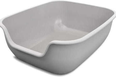 Betterbox Cat Litter Box, Non-Stick Large Litter Box (Kitty Litter Box-Pet Safe Non-Stick Coating for Easy Cleaning of Cat Litter) Litter Pans Made of Stronger ABS Plastic Single or Two Pack