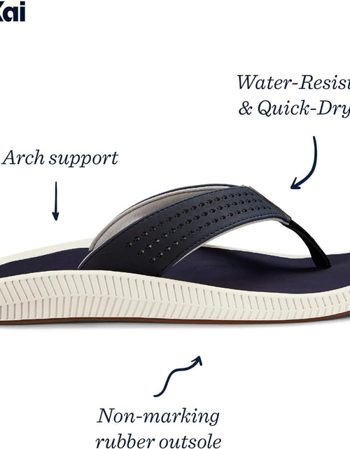 Load image into Gallery viewer, Ulele Men'S Beach Sandals, Quick-Dry Flip-Flop Slides, Water Resistant Suede Lining &amp; Wet Grip Soles, Soft Comfort Fit &amp; Arch Support
