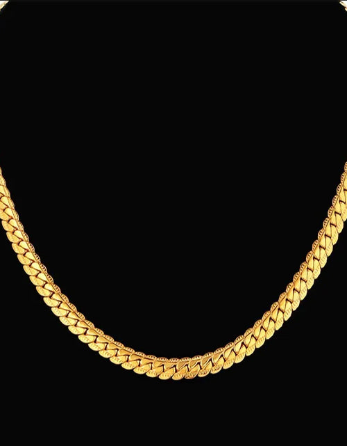 Load image into Gallery viewer, Men'S Hip Hop Silver Color Male 316L Stainless Steel Snake Chain Necklace for Men, Wholesale 7MM Womens Chain Jewelry Collares

