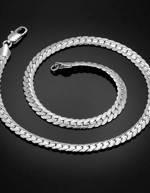 Load image into Gallery viewer, Men'S Hip Hop Silver Color Male 316L Stainless Steel Snake Chain Necklace for Men, Wholesale 7MM Womens Chain Jewelry Collares

