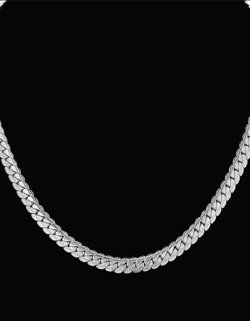 Load image into Gallery viewer, Men'S Hip Hop Silver Color Male 316L Stainless Steel Snake Chain Necklace for Men, Wholesale 7MM Womens Chain Jewelry Collares

