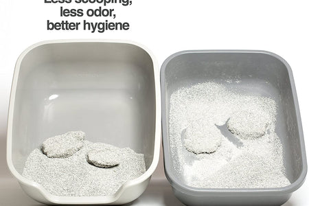 Betterbox Cat Litter Box, Non-Stick Large Litter Box (Kitty Litter Box-Pet Safe Non-Stick Coating for Easy Cleaning of Cat Litter) Litter Pans Made of Stronger ABS Plastic Single or Two Pack