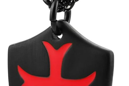 Knights Templar Cross Joshua 1:9 Shield Stainless Steel Pendant Necklace with 22+2 Inch Chain