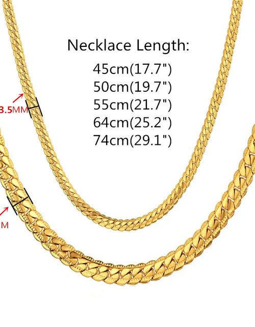 Load image into Gallery viewer, Men'S Hip Hop Silver Color Male 316L Stainless Steel Snake Chain Necklace for Men, Wholesale 7MM Womens Chain Jewelry Collares
