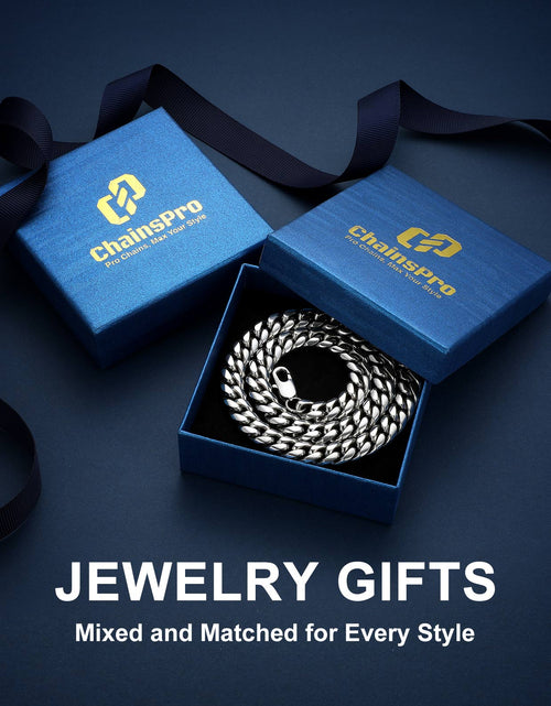Load image into Gallery viewer, Hip Hop Men Necklaces Curb Cuban Chains 20Inch 10Mm Stainless Steel Chains Fathers Day Necklace Gift for Mens Dad Son
