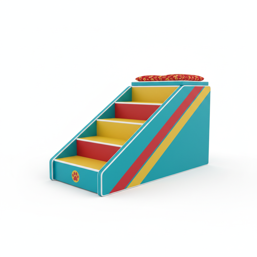 Pet Training Stairs with Removable Cover, 3, 4, 5 Steps, Bed, Sofa, Cats, Ladder, Ramp, XL